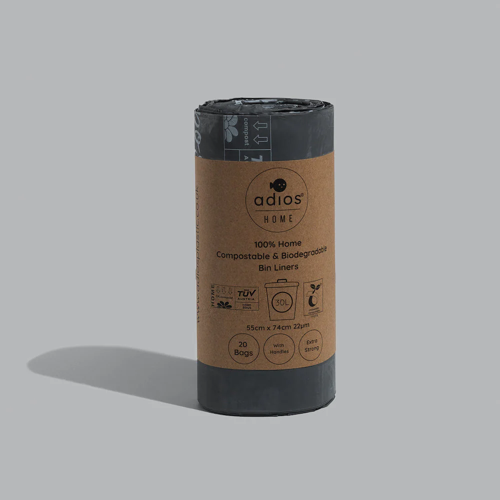 30L Compostable Bin Liners with Handles - 1 Roll (20 bags) - 30L - Pack of 20 bags