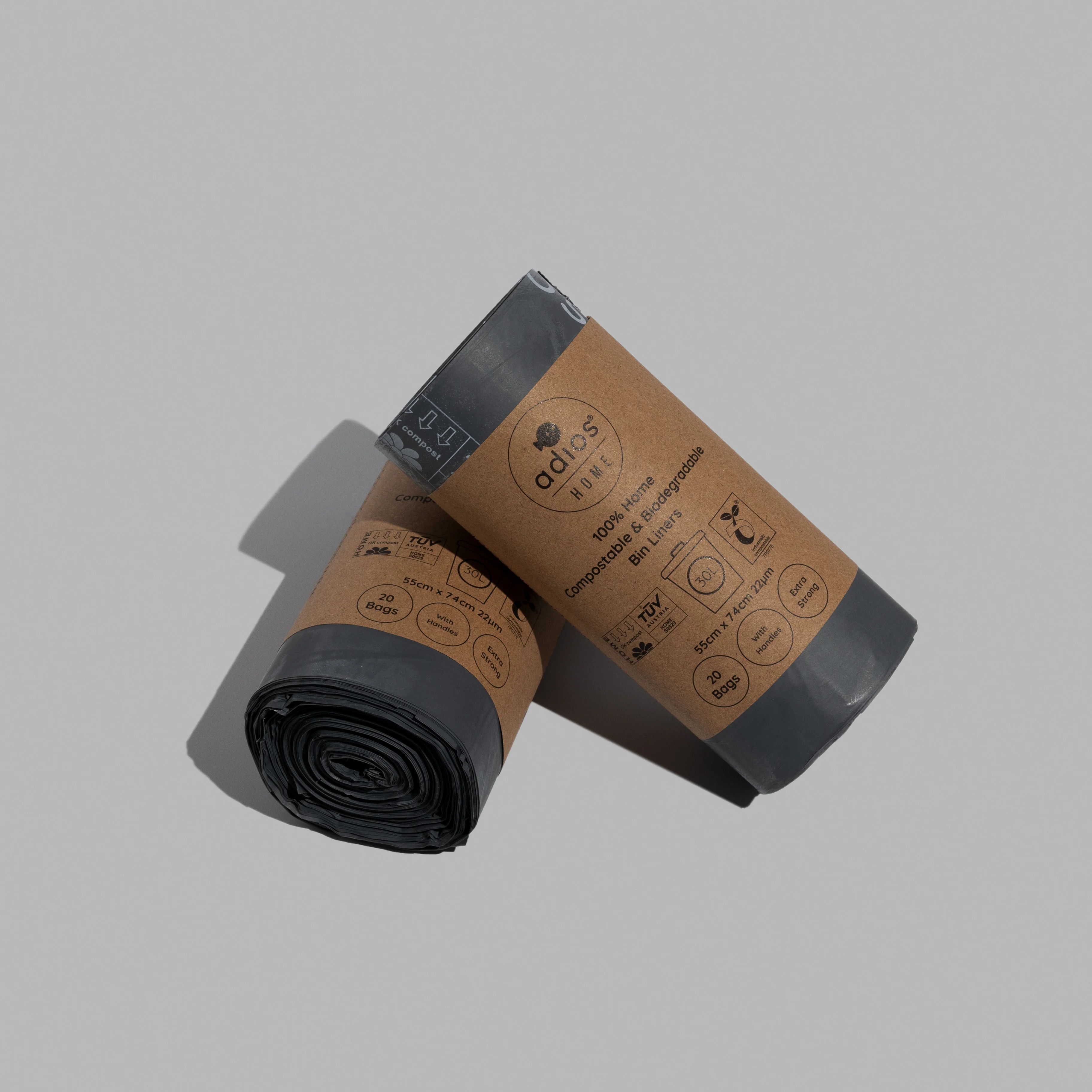 🛍️ Compostable Bin Liners with Handles – 30L - Roll of 20 bags 🌿 - Image 4